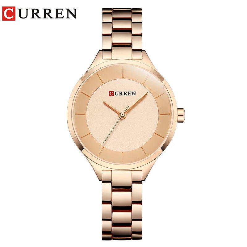 Steel Band Quartz Female Wrist Watch