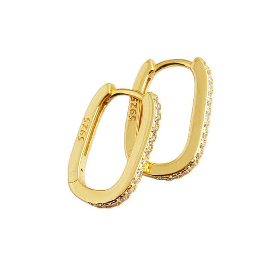 U-Shape Geometric Hoop Earrings