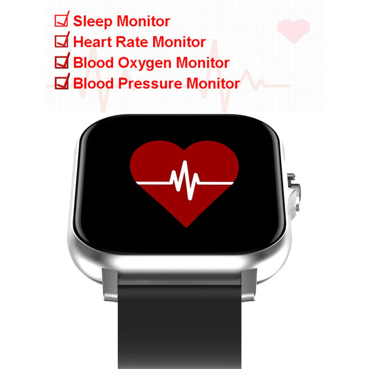 Silicone Strap Smartwatch IOS And Android